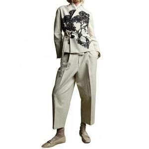 NEW PSOPHIA structured slouchy pant in ivory